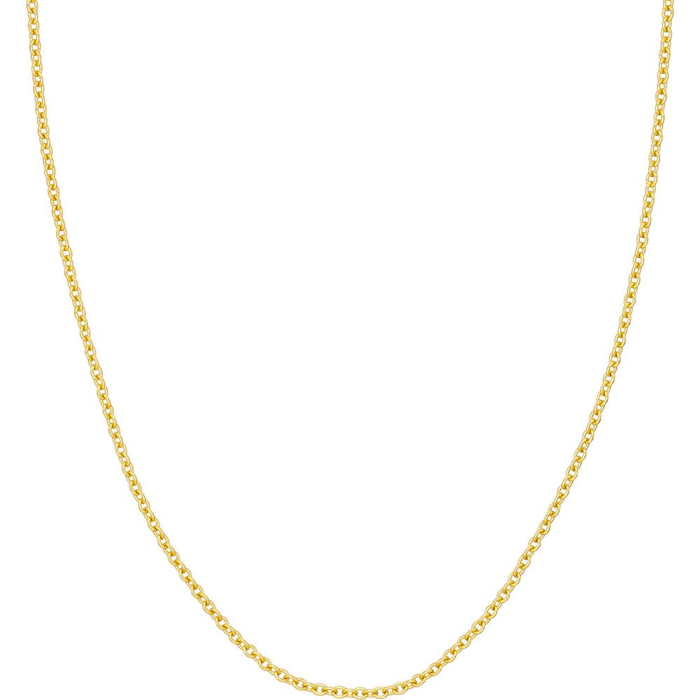 Olas d'Oro - 14K Yellow Gold 2.50mm Open Cable Chain Necklace - 18" Length