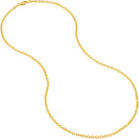 Olas d'Oro - 14K Yellow Gold 2.50mm Open Cable Chain Necklace - 18" Length