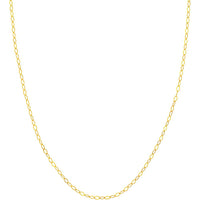 Olas d'Oro - 14K Yellow Gold 2.50mm Single Link Piatto Chain Necklace - 20" Length