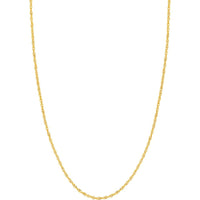 Olas d'Oro - 14K Yellow Gold 2.6mm Designer Rope Chain Necklace with Lobster Clasp - 18 inches