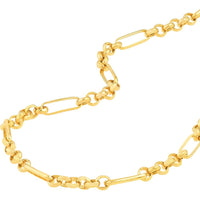 Olas d'Oro - 14K Yellow Gold 2.80mm 6+1 Rolo Chain Necklace - 18 Inches