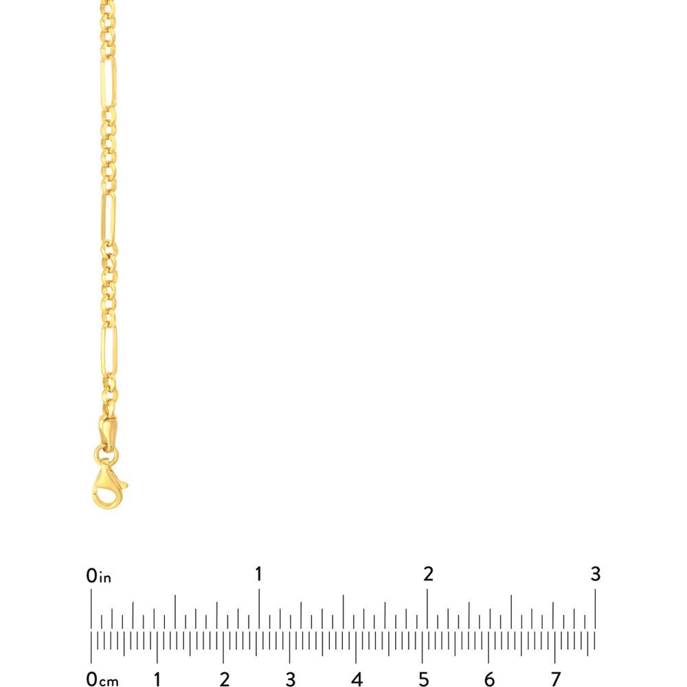 Olas d'Oro - 14K Yellow Gold 2.80mm 6+1 Rolo Chain Necklace - 18 Inches
