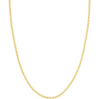 Olas d'Oro - 14K Yellow Gold 2.80mm Hollow Rolo Chain - 18" Necklace