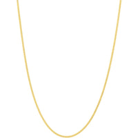 Olas d'Oro - 14K Yellow Gold 20" Curb Chain Necklace with Spring Ring Clasp 0.90mm Width
