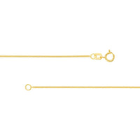 Olas d'Oro - 14K Yellow Gold 20" Curb Chain Necklace with Spring Ring Clasp 0.90mm Width