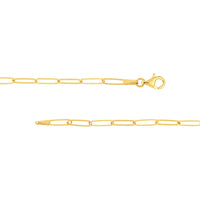 Olas d'Oro - 14K Yellow Gold 20" Designer Long Link Chain Necklace - 3.8 Grams