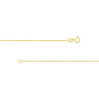 Olas d'Oro - 14K Yellow Gold 20" Diamond-Cut Anchor Chain Necklace with Spring Ring Closure
