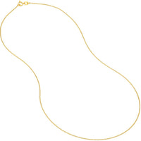 Olas d'Oro - 14K Yellow Gold 20" Diamond-Cut Bead Chain with Spring Ring - 1.31 Grams