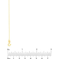 Olas d'Oro - 14K Yellow Gold 20" Diamond-Cut Bead Chain with Spring Ring - 1.31 Grams