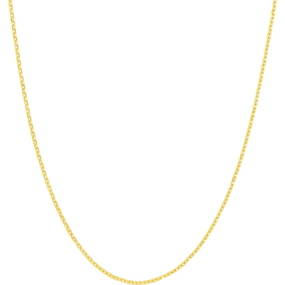 Olas d'Oro - 14K Yellow Gold 20" Diamond-Cut Cable Chain Necklace - 1.24 Grams