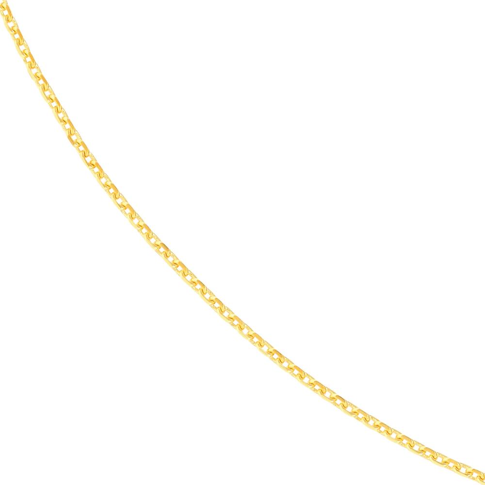 Olas d'Oro - 14K Yellow Gold 20" Diamond-Cut Cable Chain Necklace - 1.24 Grams