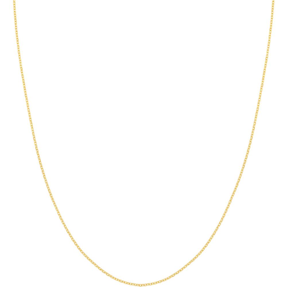 Olas d'Oro - 14K Yellow Gold 20" Diamond-Cut Cable Chain Necklace with Lobster Lock - 1.15mm Width