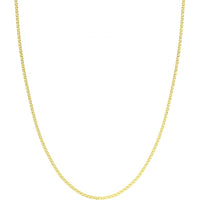 Olas d'Oro - 14K Yellow Gold 20" Flat Mariner Chain Necklace with Lobster Clasp - 3.72 Grams Total Weight