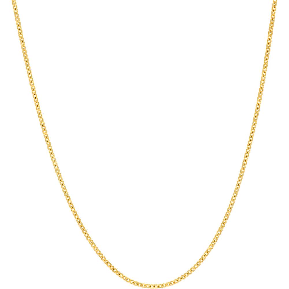 Olas d'Oro - 14K Yellow Gold 20" Cable Chain with Spring Ring - 1.39 Grams