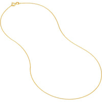 Olas d'Oro - 14K Yellow Gold 20" Cable Chain with Spring Ring - 1.39 Grams