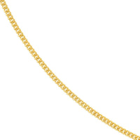 Olas d'Oro - 14K Yellow Gold 20 Inch Curb Chain Necklace with Lobster Clasp 1.04mm Link Width