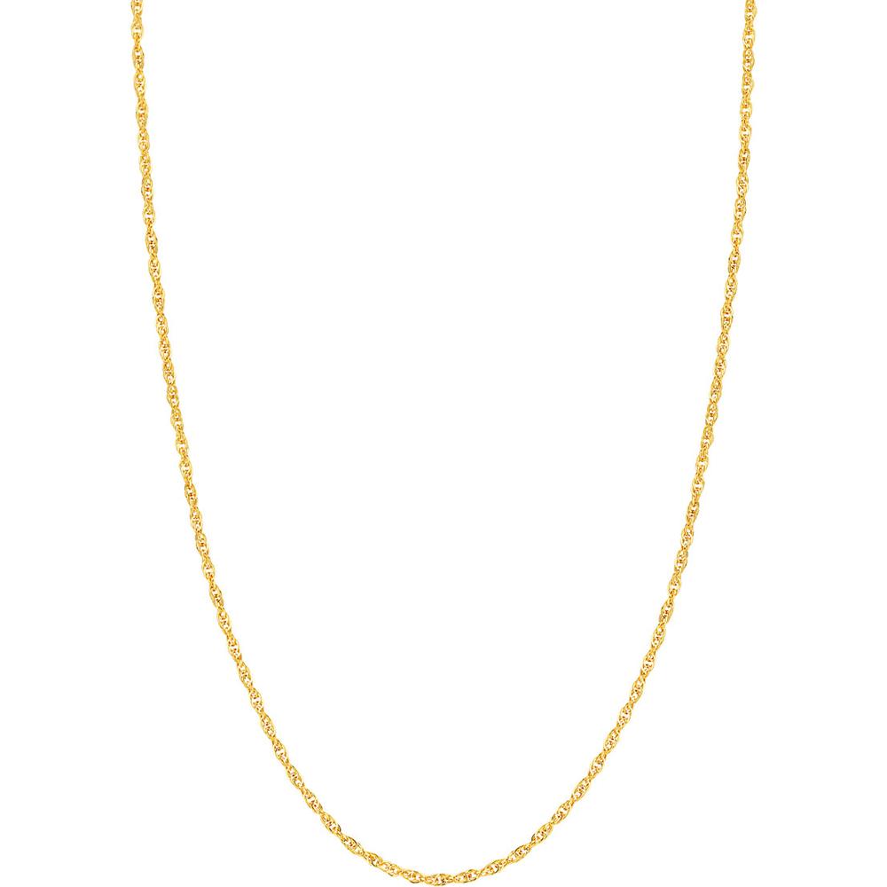 Olas d'Oro - 14K Yellow Gold 20" Designer Rope Chain Necklace with Lobster Lock - 2.6mm