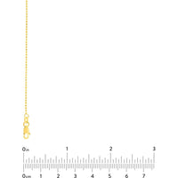 Olas d'Oro - 14K Yellow Gold 20" Diamond-Cut Bead Chain Necklace with Lobster Clasp - 2.67 Grams Weight