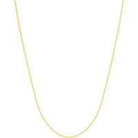 Olas d'Oro - 14K Yellow Gold 20" Fine Box Chain Necklace with Lobster Clasp 0.55mm Width