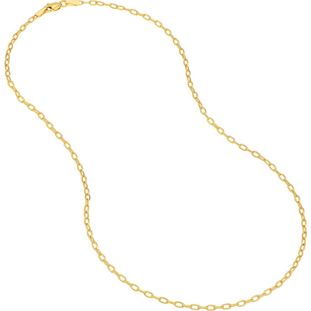 Olas d'Oro - 14K Yellow Gold 20" Forzentina Chain Necklace - 2.10mm Width, Lobster Clasp