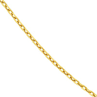 Olas d'Oro - 14K Yellow Gold 20-Inch Octagon Long Link Fancy Chain Necklace - 18.12g