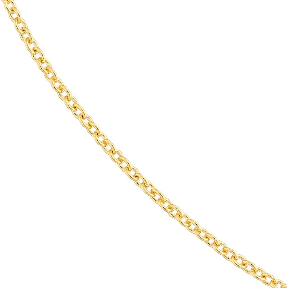 Olas d'Oro - 14K Yellow Gold 20" Open Cable Chain Necklace - 2.09 Grams Average Weight