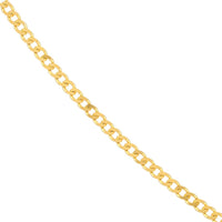 Olas d'Oro - 14K Yellow Gold 20" Open Curb Chain Necklace - 1.95mm Width