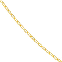 Olas d'Oro - 14K Yellow Gold 20" Paper Clip Chain Necklace - 2.1mm Width