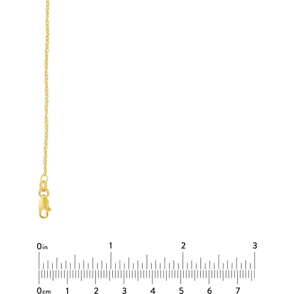 Olas d'Oro - 14K Yellow Gold 20" Sparkle Singapore Chain Necklace with Lobster Lock 1.85 Grams Weight