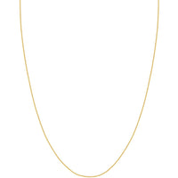 Olas d'Oro - 14K Yellow Gold 20" Square Wheat Chain with Spring Ring Clasp - 1.27 grams