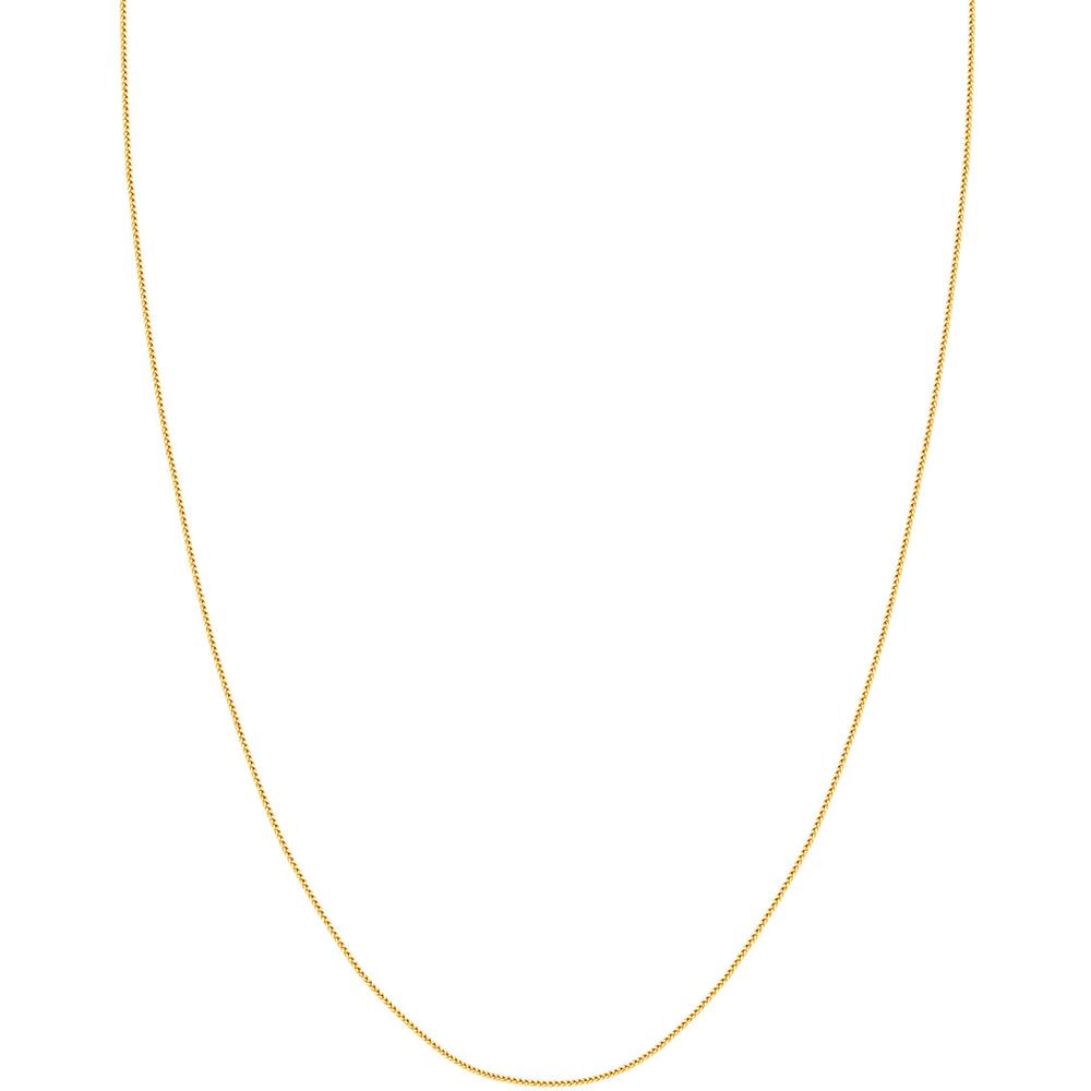 Olas d'Oro - 14K Yellow Gold 20" Square Wheat Chain with Spring Ring Clasp - 1.27 grams