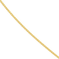 Olas d'Oro - 14K Yellow Gold 20" Square Wheat Chain with Spring Ring Clasp - 1.27 grams