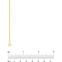 Olas d'Oro - 14K Yellow Gold 20" Square Wheat Chain with Spring Ring Clasp - 1.27 grams