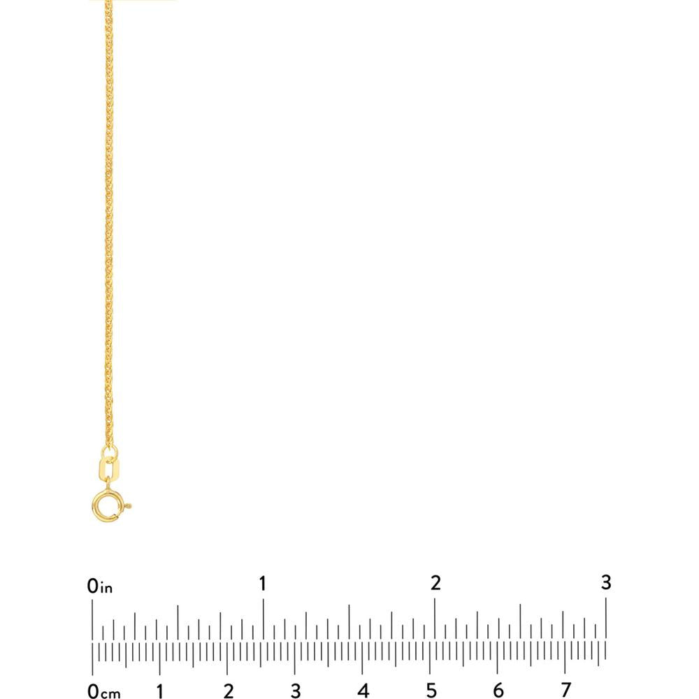 Olas d'Oro - 14K Yellow Gold 20" Square Wheat Chain with Spring Ring Clasp - 1.27 grams