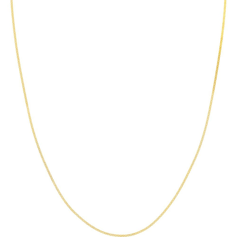Olas d'Oro - 14K Yellow Gold 20" Mariner Chain with Spring Ring Clasp - 1.10mm Width, 1.35 grams