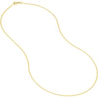 Olas d'Oro - 14K Yellow Gold 20" Mariner Chain with Spring Ring Clasp - 1.10mm Width, 1.35 grams