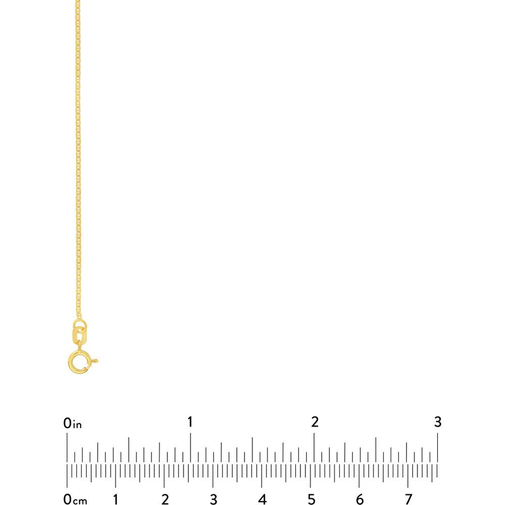 Olas d'Oro - 14K Yellow Gold 20" Mariner Chain with Spring Ring Clasp - 1.10mm Width, 1.35 grams