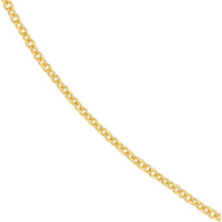Olas d'Oro - 14K Yellow Gold 20" Open Cable Chain Necklace - 1.05mm - 1.31 Grams