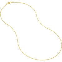 Olas d'Oro - 14K Yellow Gold 20" Wheat Chain Necklace with Lobster Clasp - 0.85mm Width