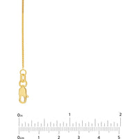 Olas d'Oro - 14K Yellow Gold 20" Wheat Chain Necklace with Lobster Clasp - 0.85mm Width