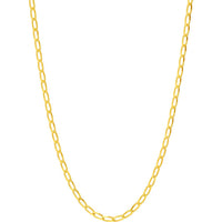 Olas d'Oro - 14K Yellow Gold 22" Long Link Curb Chain Necklace - 4.79 Grams