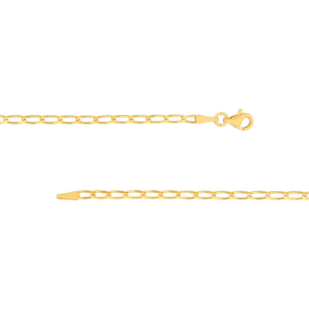 Olas d'Oro - 14K Yellow Gold 22" Long Link Curb Chain Necklace - 4.79 Grams