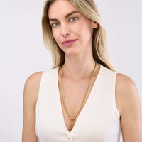 Olas d'Oro - 14K Yellow Gold 22" T-Miami Cuban Chain Necklace - 57.14 Grams