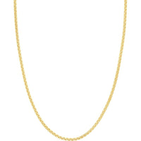 Olas d'Oro - 14K Yellow Gold 22" Solid Round Box Chain Necklace - 31.95 Grams