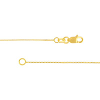 Olas d'Oro - 14K Yellow Gold 24" Box Chain Necklace with Lobster Clasp 0.55mm Width