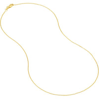 Olas d'Oro - 14K Yellow Gold 24" Cable Chain Necklace with Lobster Lock - 1.89 Grams