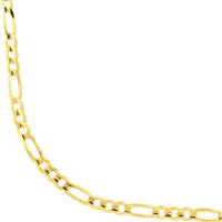 Olas d'Oro - 14K Yellow Gold 24'' Concave Figaro Necklace - 31.91g