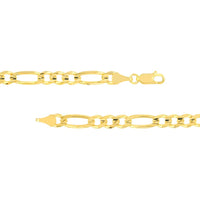 Olas d'Oro - 14K Yellow Gold 24'' Concave Figaro Necklace - 31.91g