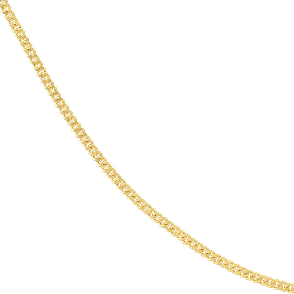 Olas d'Oro - 14K Yellow Gold 24" Curb Chain Necklace with Lobster Clasp - 4.32 Grams