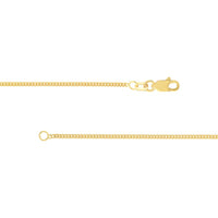 Olas d'Oro - 14K Yellow Gold 24" Curb Chain Necklace with Lobster Clasp - 4.32 Grams